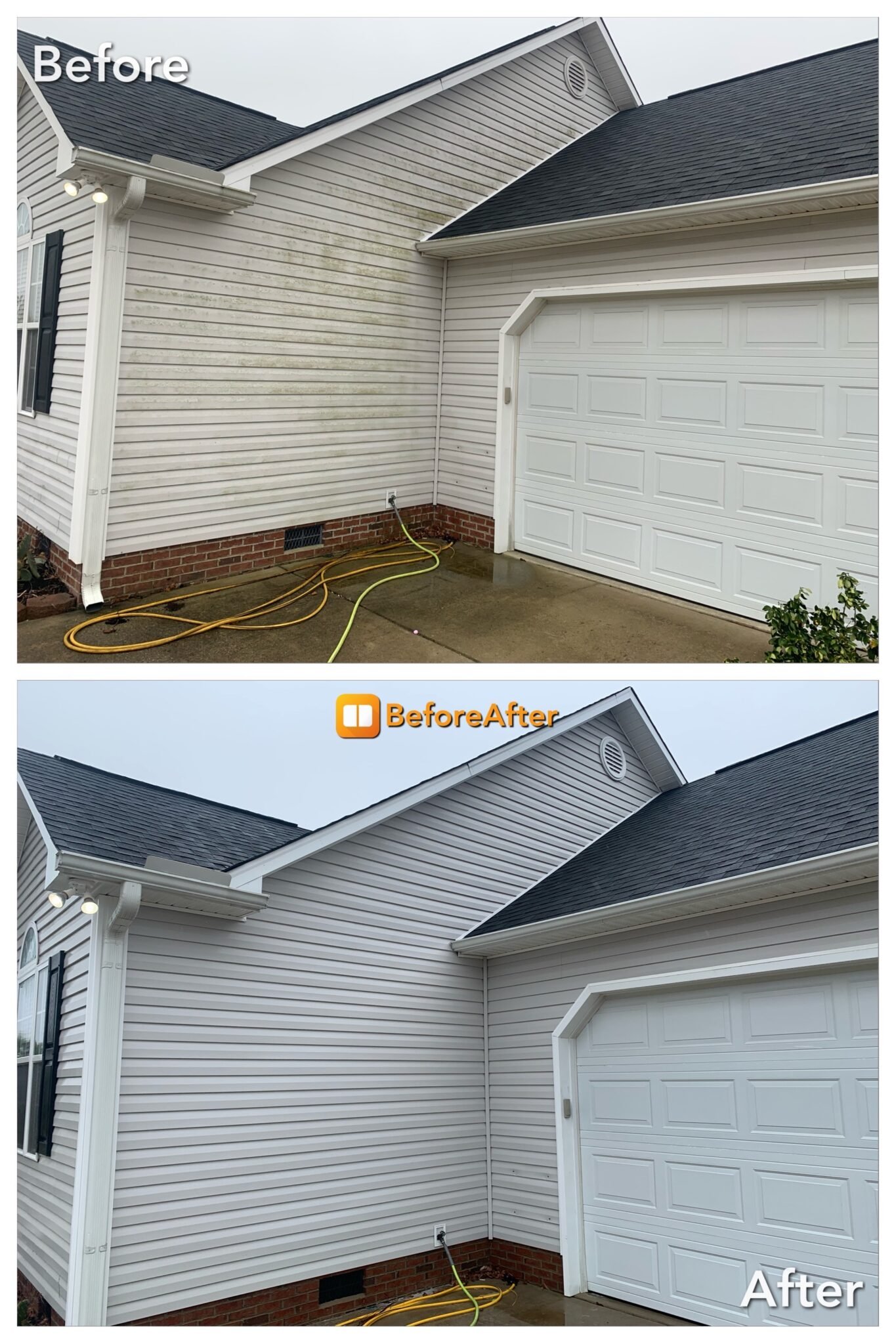 BEFORE AND AFTER SIDING