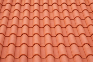 Ceramic tile roof surface for professional roof cleaning service
